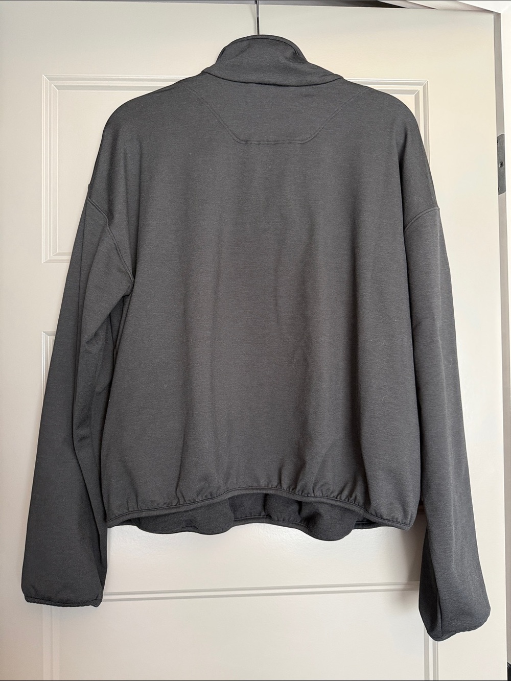 Vuori Black Heather Granite Snap Mock Pullover - Picture 6 of 6